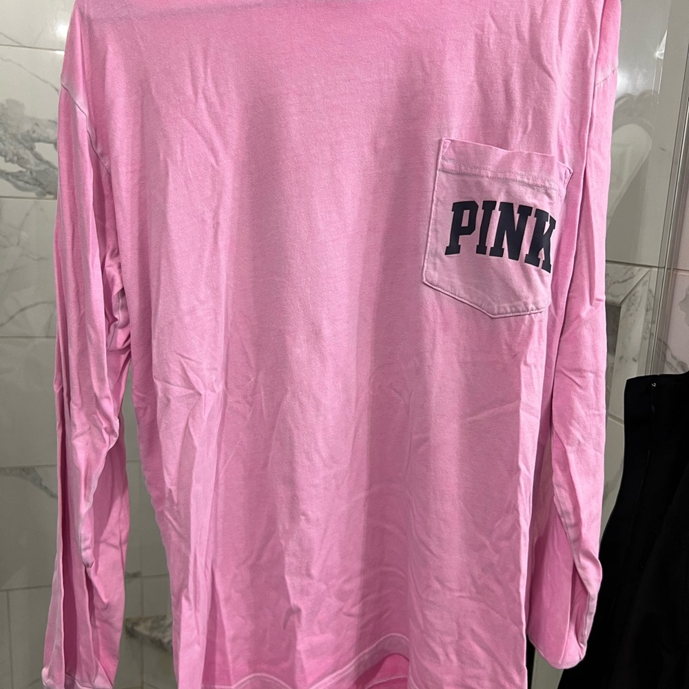 PINK Long Sleeve Shirt - Light Pink
